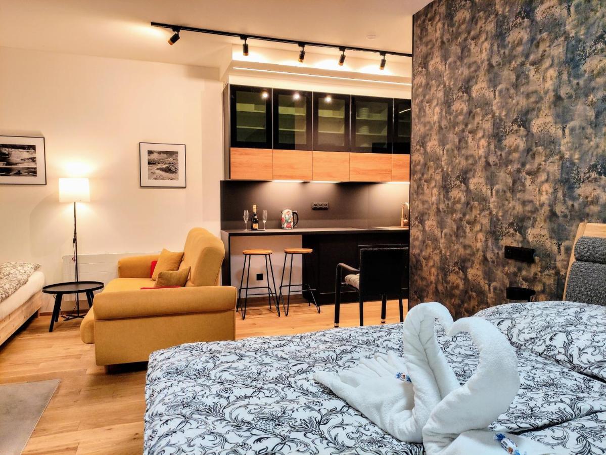 Grand Spa Harrachov - Wellness Luxusni Apartman S Velkou Virivkou, Saunou, Kuchyni A Venkovnim Posezenim V Centru Harrachova Екстер'єр фото